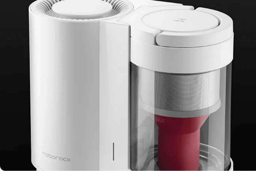 Циклонный многоразовый контейнер Roborock S7 MaxV+ крупным планом